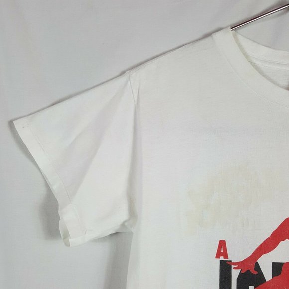 Vtg 90s Nike Hare Air Jordan T-Shirt L Grey Tag - Picture 7 of 12
